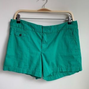 Green loft shorts